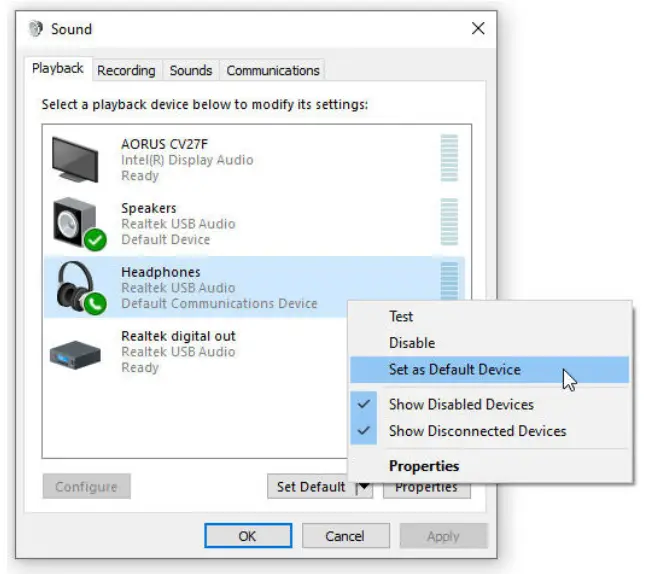 GIGABYTE ALC4080 CODEC Configuring Audio Input and Output - 10