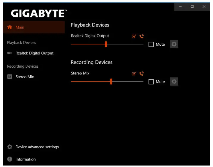 GIGABYTE ALC4080 CODEC Configuring Audio Input and Output - 15