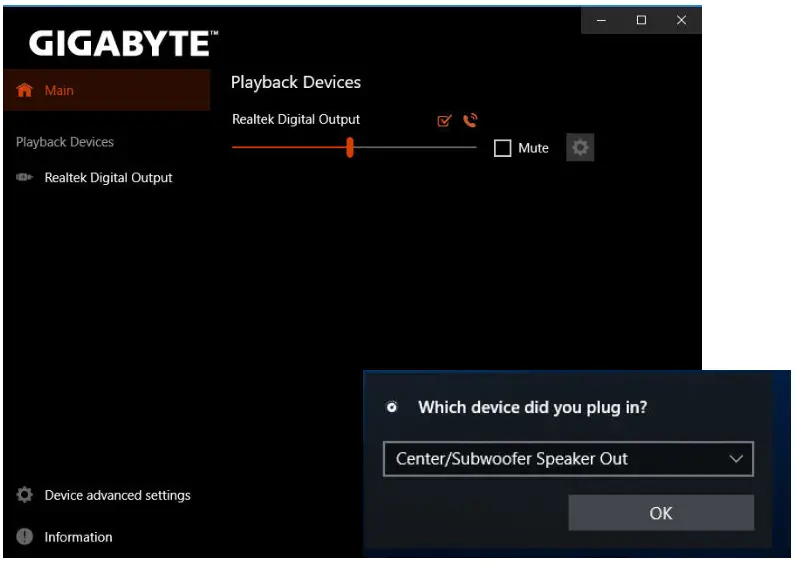 GIGABYTE ALC4080 CODEC Configuring Audio Input and Output - 5