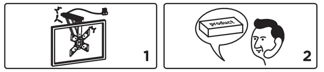 SpeaKa PROFESSIONAL SP-TVCM-510 Motorised TV Ceiling Mount - Figrue 15