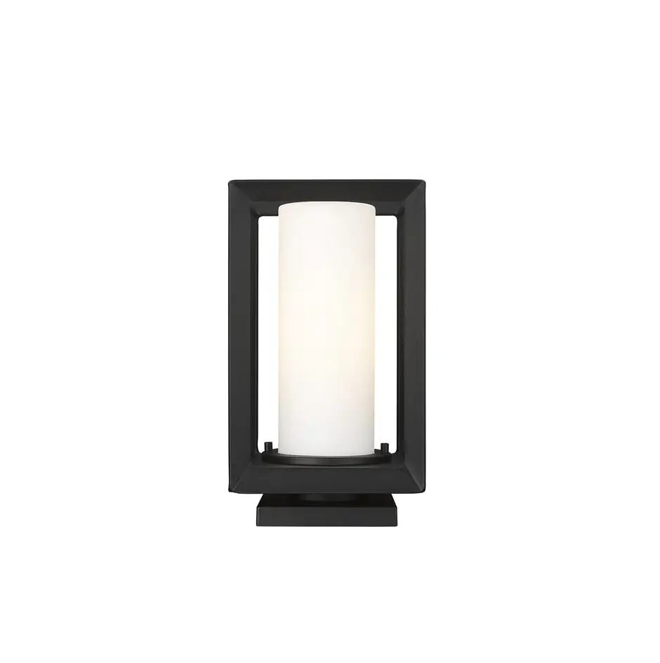 Golden Lighting 2073-opr Nb-sd Natural Black Smyth 13 Inch Tall Post Light With Seedy Glass Shade Installation Guide