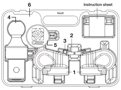 CURT-60618-OEM-Puck-System-Gooseneck-Ball-and-Safety-Chain-Anchor-Kit-fig-1