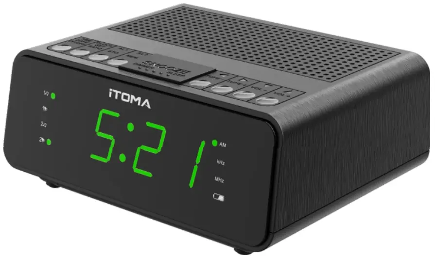 iTOMA CKS2100 Alarm Clock with Radio -