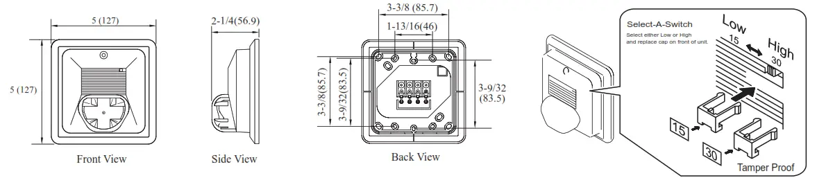 POTTER SH24W-1530 Select-A-Strobe-Horn Combination - 1