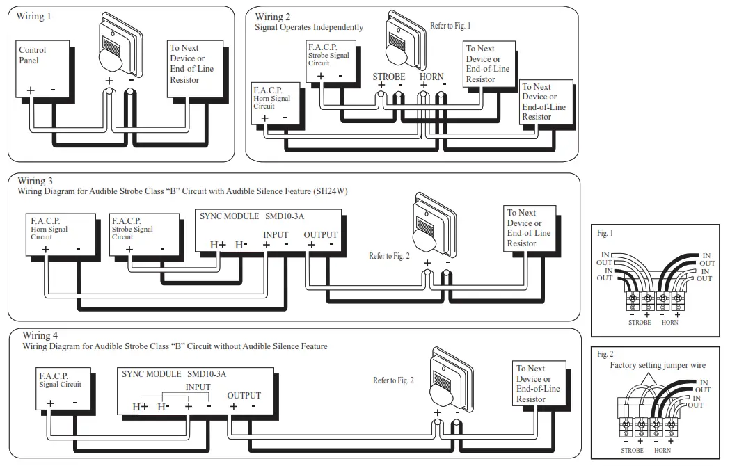 POTTER SH24W-1530 Select-A-Strobe-Horn Combination - 4