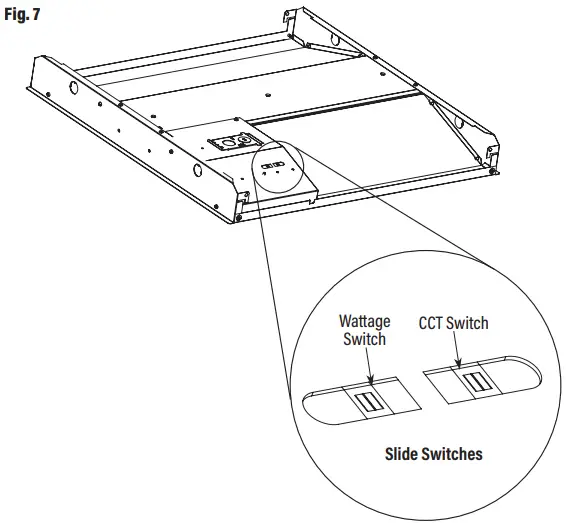 Sunco LED Center Basket Troffers 2x4 34W 38W 45W - Fig. 7