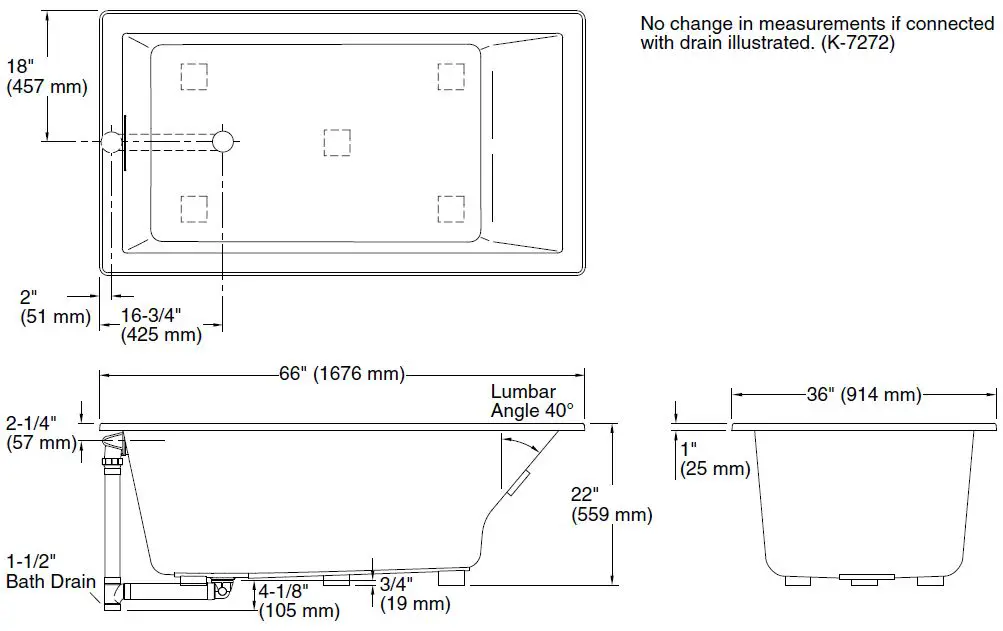 KOHLER-K-1136-Underscore-66-Inch-x-36-Inch-Drop-In-Bath-fig-2