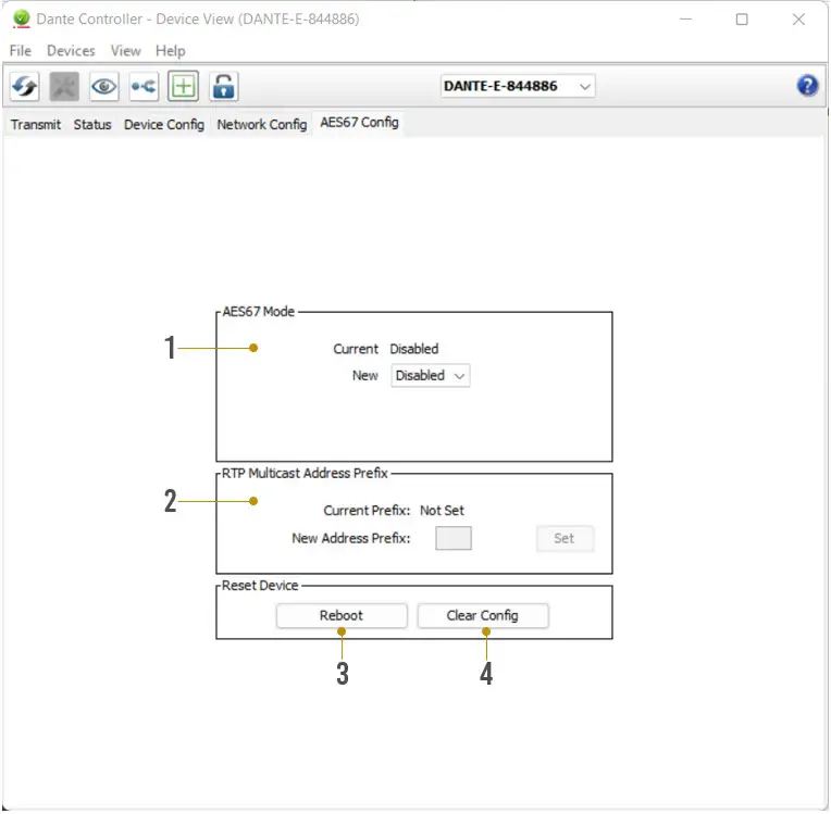 AVPro edge AC DANTE E 2 Channel Analog Audio Input Dante Encoder - AES67 Audio Stream Configuration