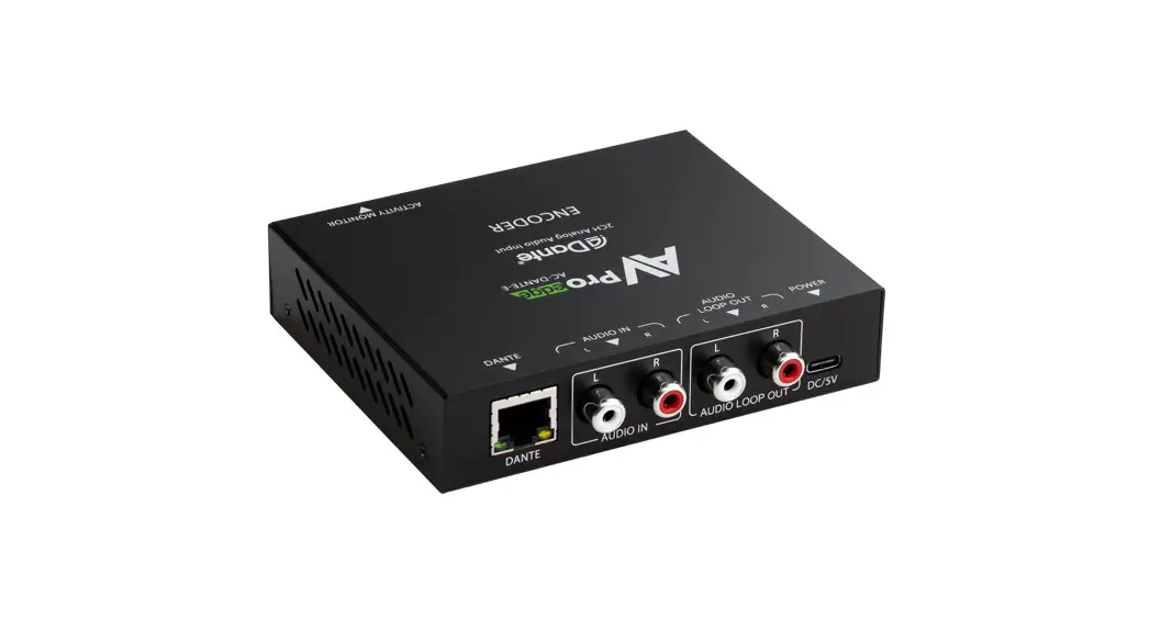 Avpro Edge Ac-dante-e 2-channel Analog Audio Input Dante Encoder User Manual