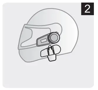 FODSPORTS FX6 S Bluetooth Helmet Intercom - Step2