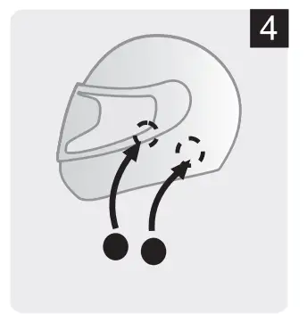 FODSPORTS FX6 S Bluetooth Helmet Intercom - Step3