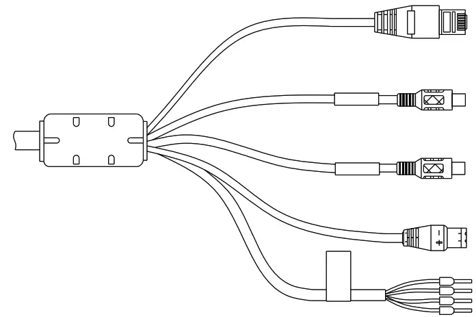 SUNELL SN-IPV57 80HDR Panorama Fisheye Network Camera - cable