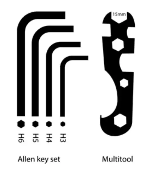LeKKeR Jordaan 3-Speed Mens bicycle - Allen key set, Multitool