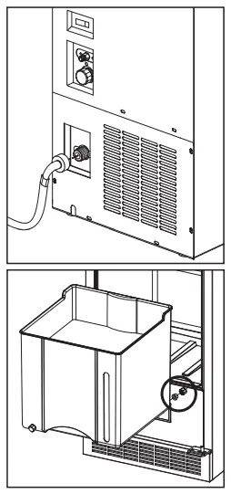 Silhouette DIM32D1BSSPR 15 Inch Undercounter Ice-Manual Drain