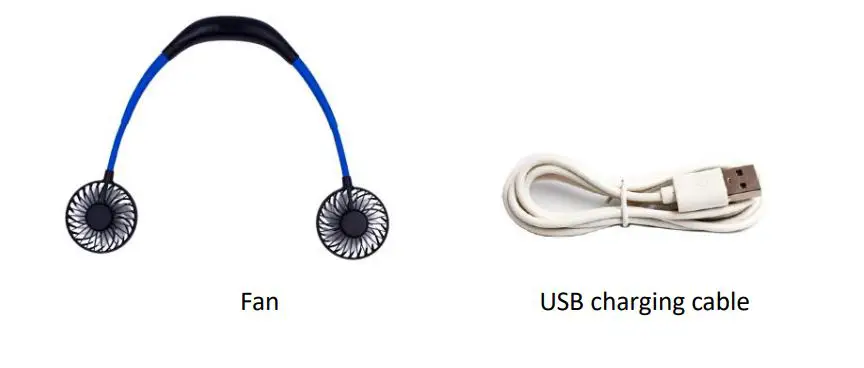 anko 42925538 Over Shoulder Light Up Fan - Accessories