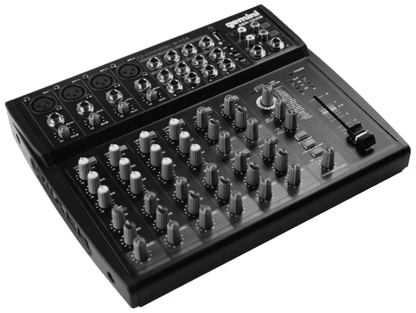 gemini GEM-12USB Portable Mixing -- LOGO