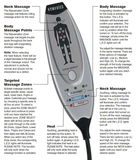 Homedics MM-N-7000 Rejuvenation Zone 10 Point Massage - Neck Massage