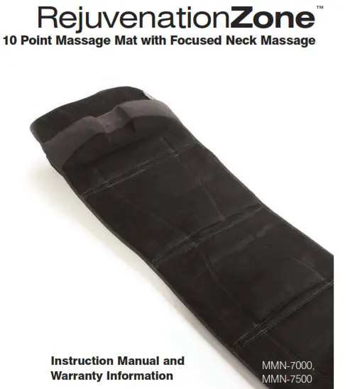 Homedics MM-N-7000 Rejuvenation Zone 10 Point Massage - massage mat