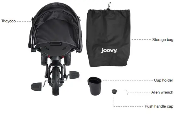 Joovy 110X Tricycoo UL Kids Tricycle fig1