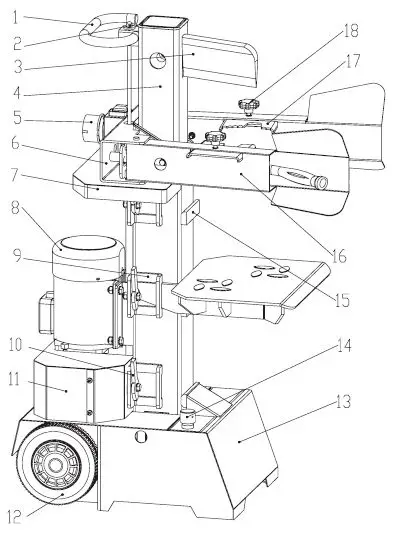 Handy THPLS7TE Electric Log Splitter fig1
