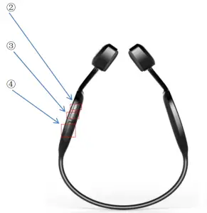 ACMEEAR VS-ZT01-XX Bluetooth Earphone - Component position