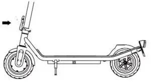 DENVER SCO-85351 THOR Electric Scooter - Unfolding the scooter 3