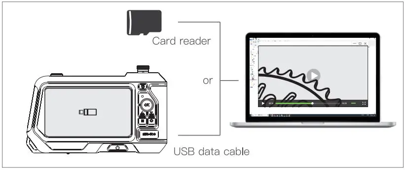 10DM NTS500 Industrial Borescope User Manual - Copy photo and video files to a computer
