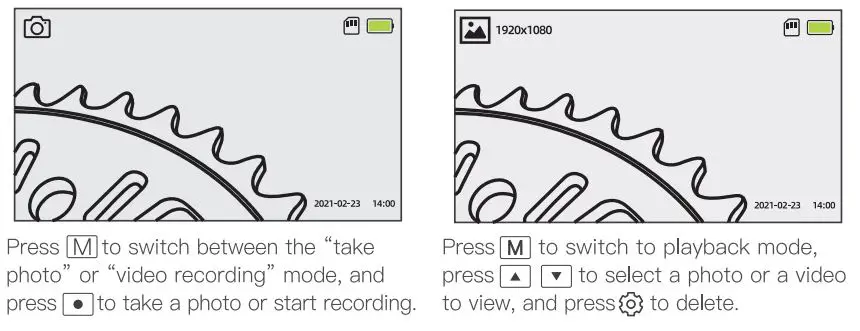 10DM NTS500 Industrial Borescope User Manual - Photo Taking
