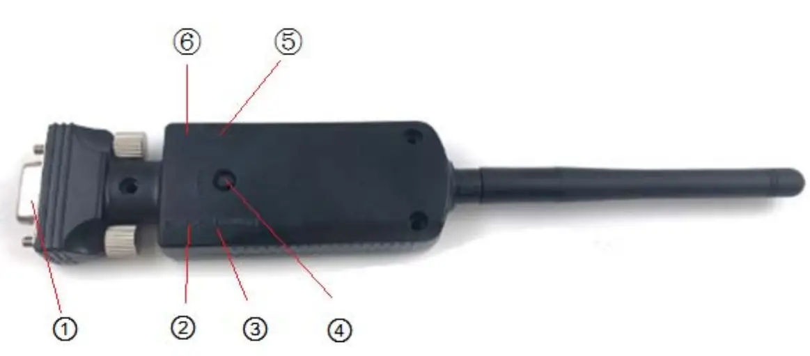 JINOU BLE5 0 Serial Adapter - Light and button