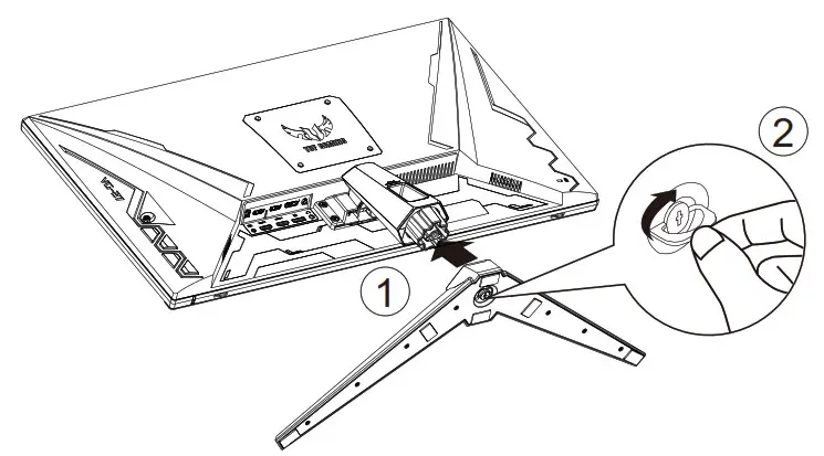 Assembling the monitor