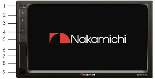 Nakamichi NAM1612 7 Inch 2-Din AV Receiver User Manual - Panel Operation