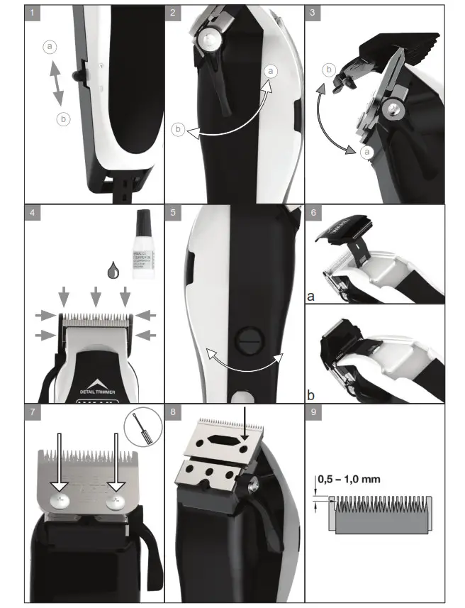 WAHL CLIP `N TRIM - Danger of product damage