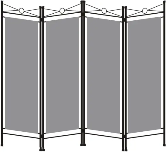 JAXPETY HG61L0156 6ft Folding Privacy Screen 4-Panel