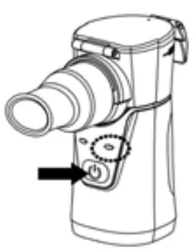 promed INH 2 1 Inhaler 6x Ultrasonic Inhaler Medisana - button