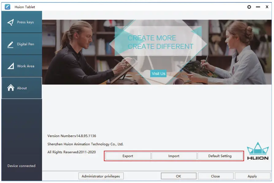 Huion KAMVAS Pro 16- 35