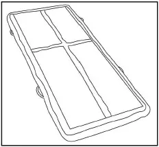 cardiojump CJ AT A Airtrack Mats with Air Pump - Inflate 1