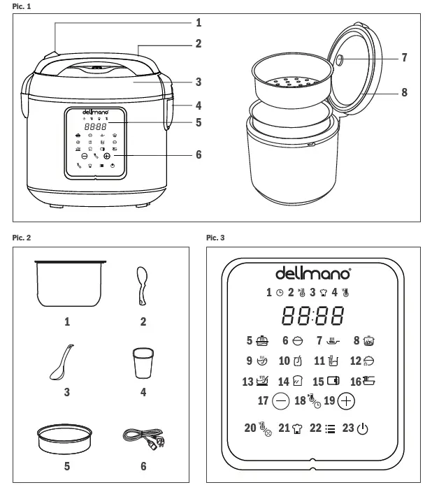 delimano MB-RS5010W3 Multi Cooker 1