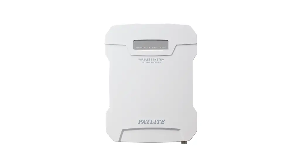 Patlite Wdr-le-z2-pro Wireless Data Acquisition System Wd Pro Receiver Instruction Manual