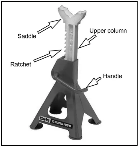 Clarke CAX3TBC 3 Tonne Axle Stand - handbook
