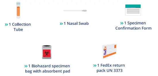 GENETWORx COVID-19 Nasal Swab Test Kit - Packing