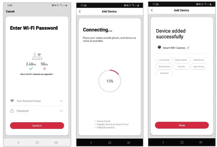 kogan KAFXIDIPCWA SmarterHome Full HD Indoor Wi Fi Camera - enter its control page