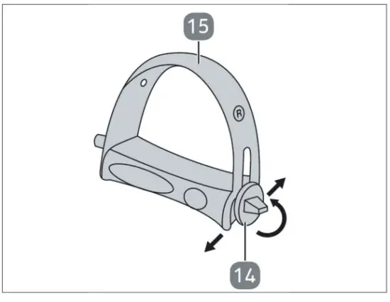 inshape 17 471 Mini Trainer - Loosen the lock screws
