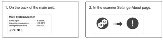FOXWELL NT301 OBD2 Handhell Scanners - Serial Number