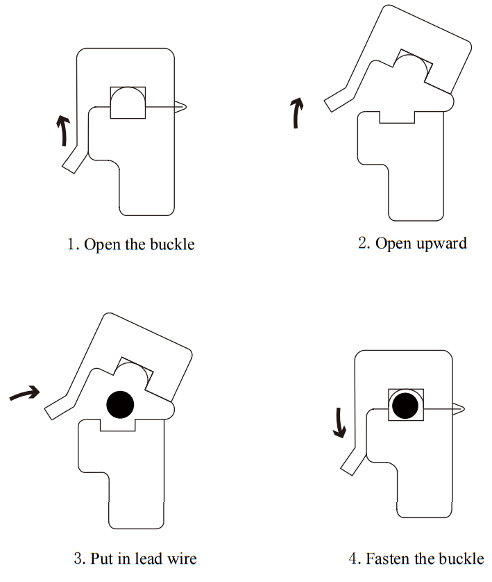 Poweruc SCT013-RJ11 Split core current transformer - diagram