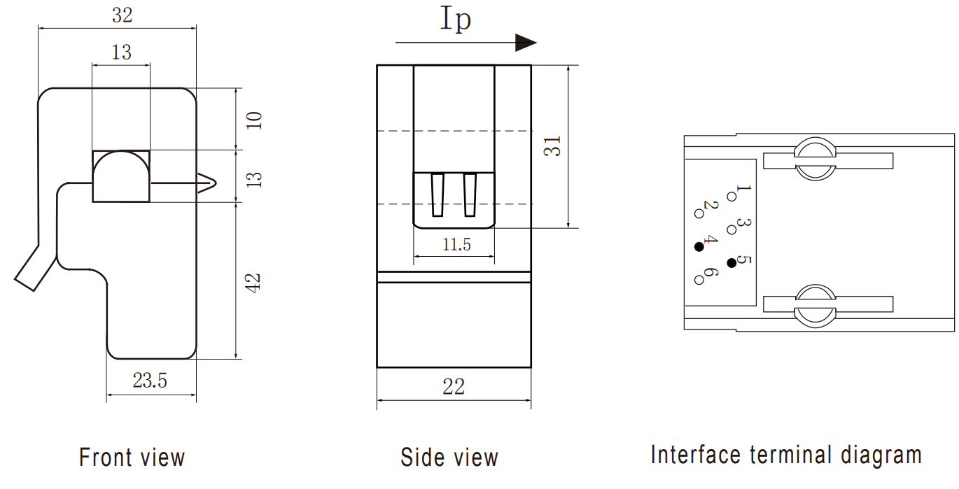 Poweruc SCT013-RJ11 Split core current transformer - fig 3