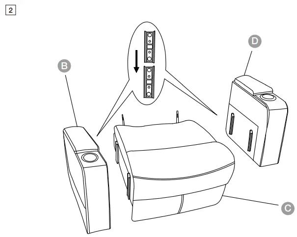 KINWELL CD0200AF51D Home Theater Recliner - Assembly 2