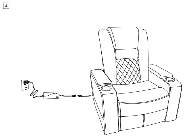 KINWELL CD0200AF51D Home Theater Recliner - Assembly 4