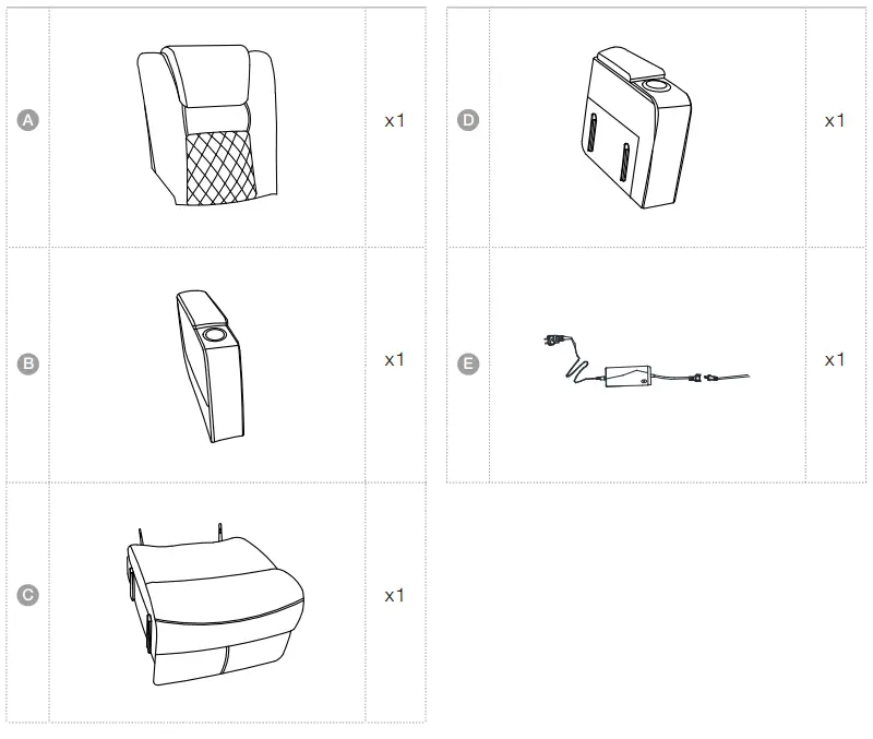 KINWELL CD0200AF51D Home Theater Recliner - fig 1