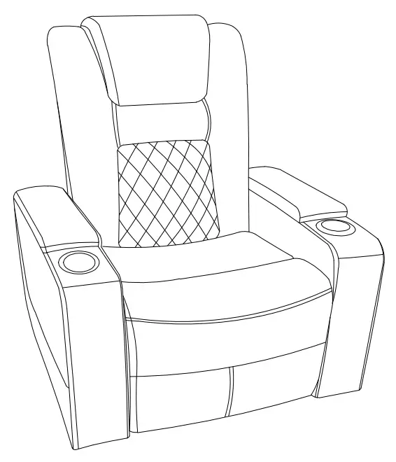 KINWELL CD0200AF51D Home Theater Recliner