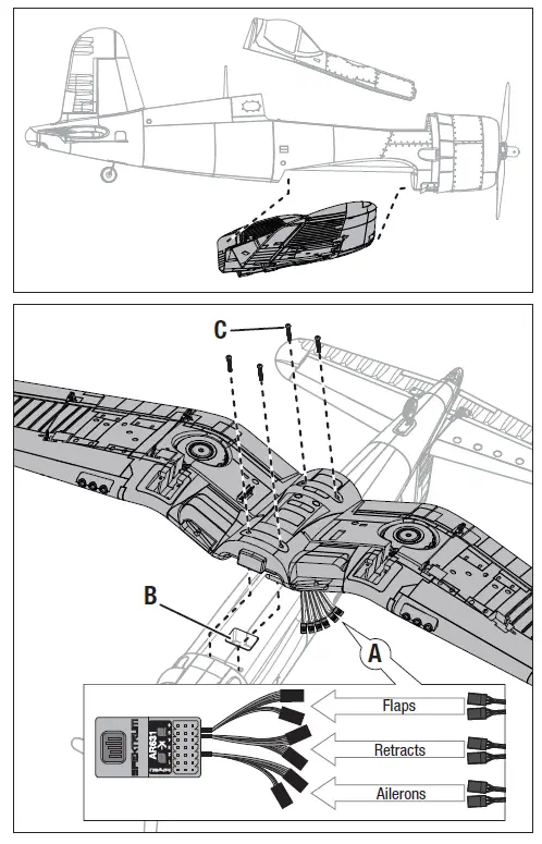 E-flite EFL18550 F4U-4 Corsair 1.2m BNF Basic Electric Airplane-fig7